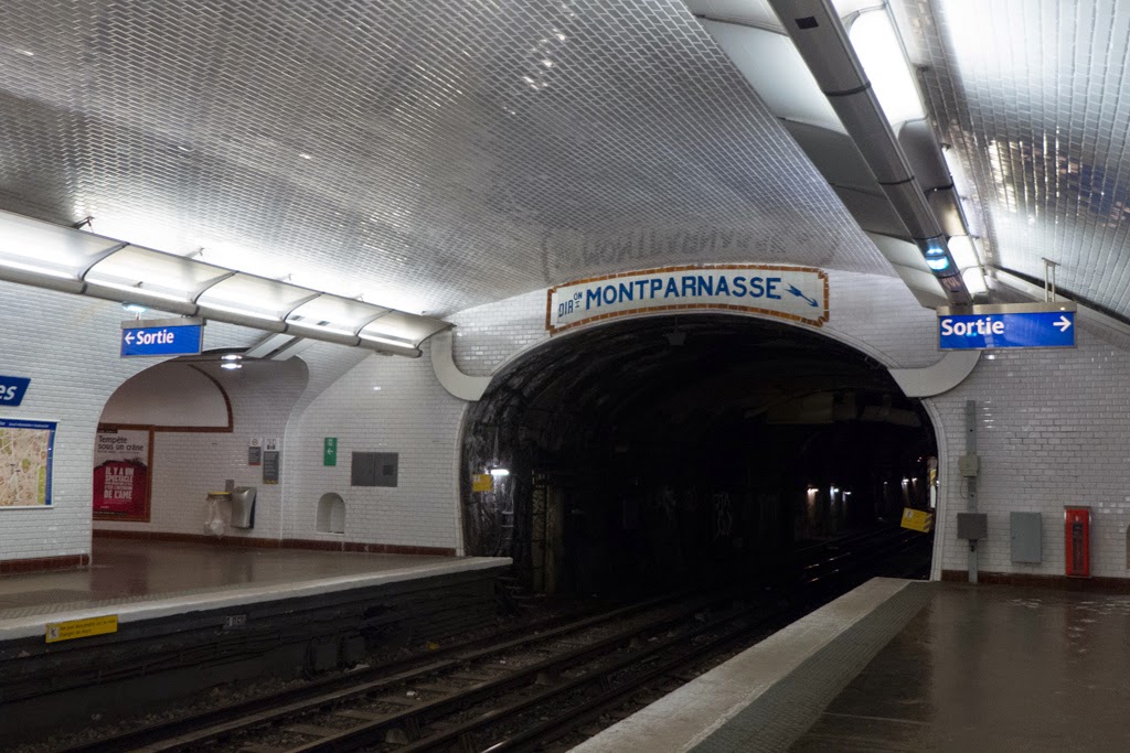Paris France metro station Rennes
