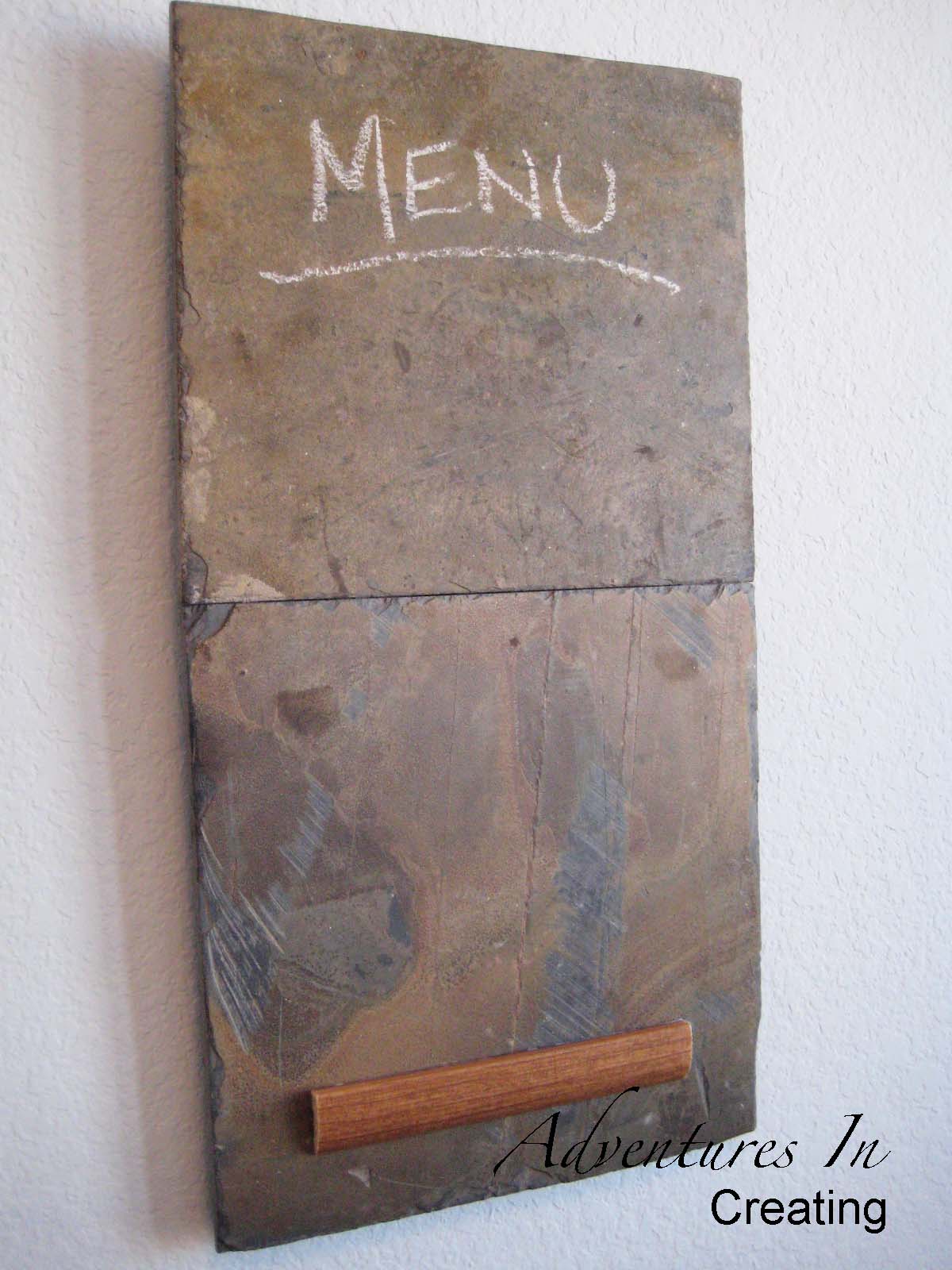 Adventures In Creating DIY Slate Chalkboard