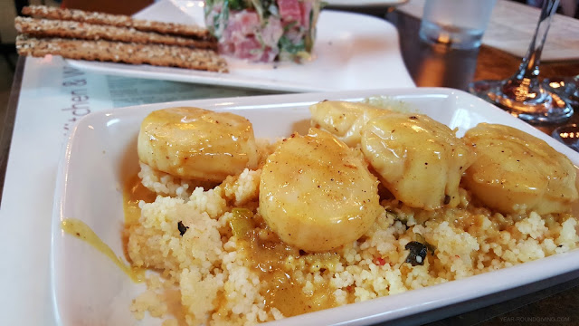 Seared Scallops in a Curry Sauce at Crush Kitchen, Annapolis MD