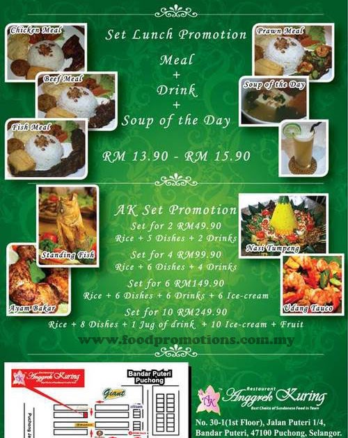 Food Street: Restoran Anggrek Kuring Set Lunch & AK Set Promotions