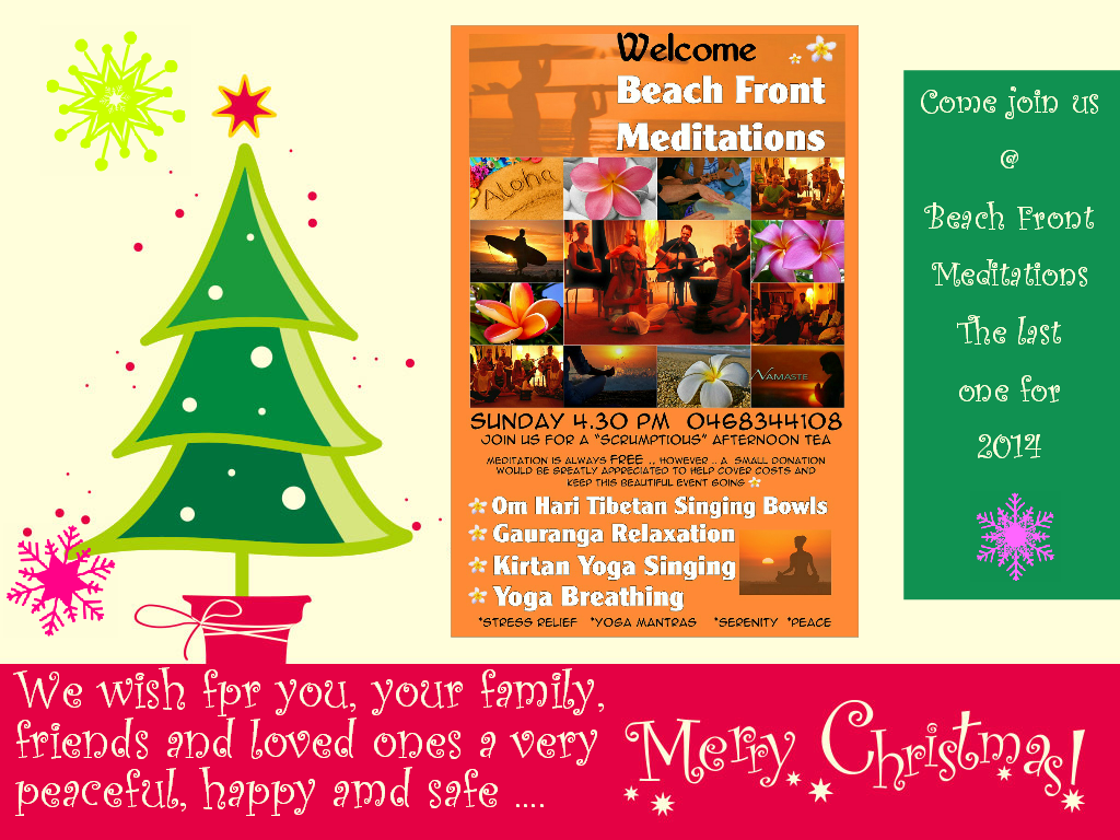 Yoga merry christmas palm beach meditation studio Yoga Palm Beach : Merry Yoga Christmas 2014 from Yoga Meditation Studio Palm Beach