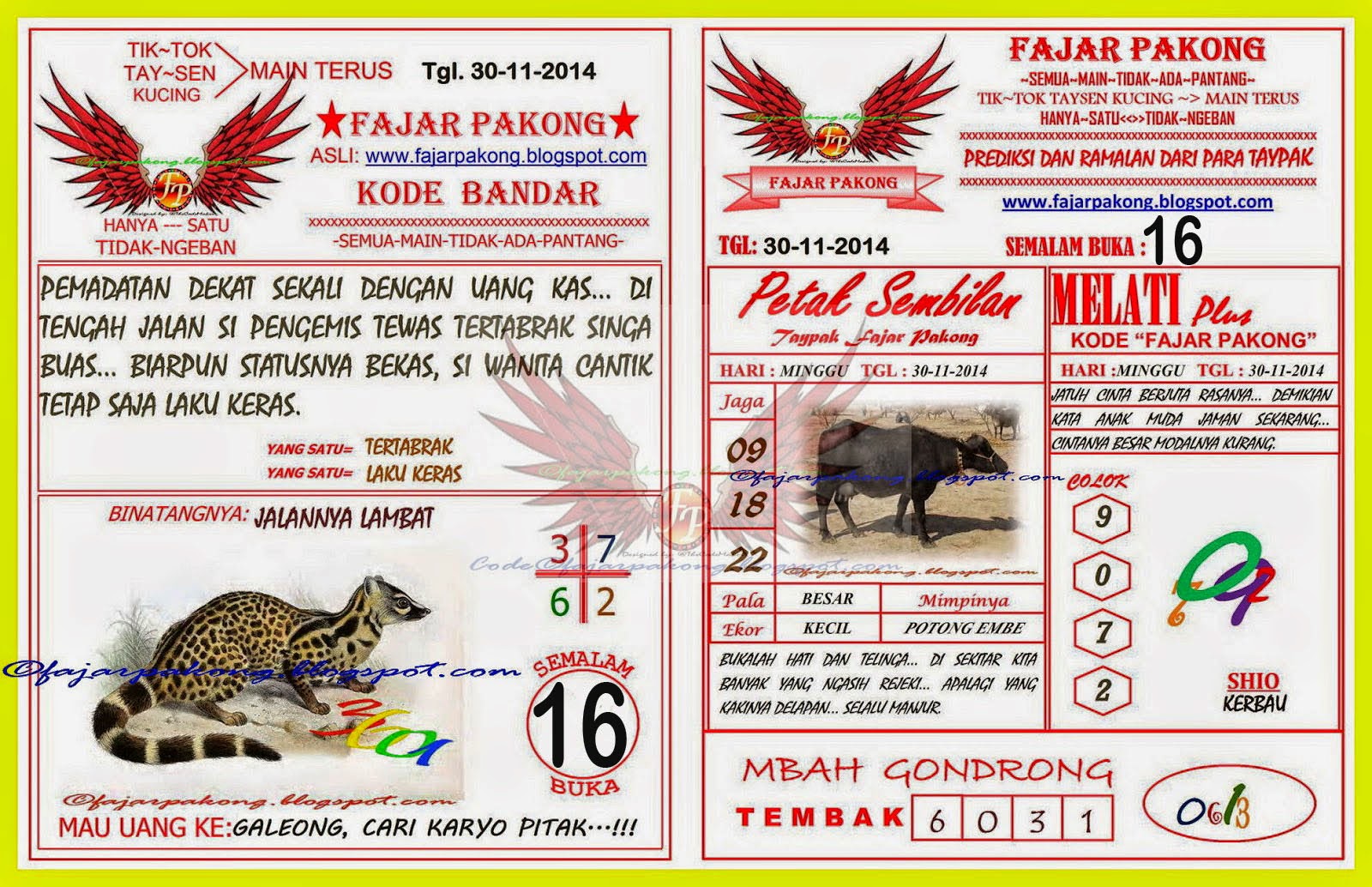 fajar pakong November 2014