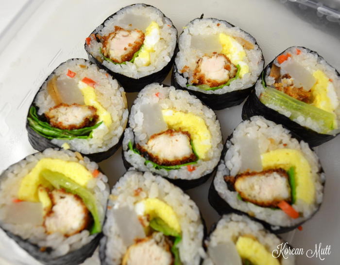 Tonkatsu Kimbap Recipe Korean Mutt