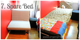 Spare bed for the child :: OrganizingMadeFun.com