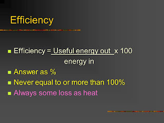 Core Physics Y10: Efficiency and Sankey Diagrams physics diagrams 