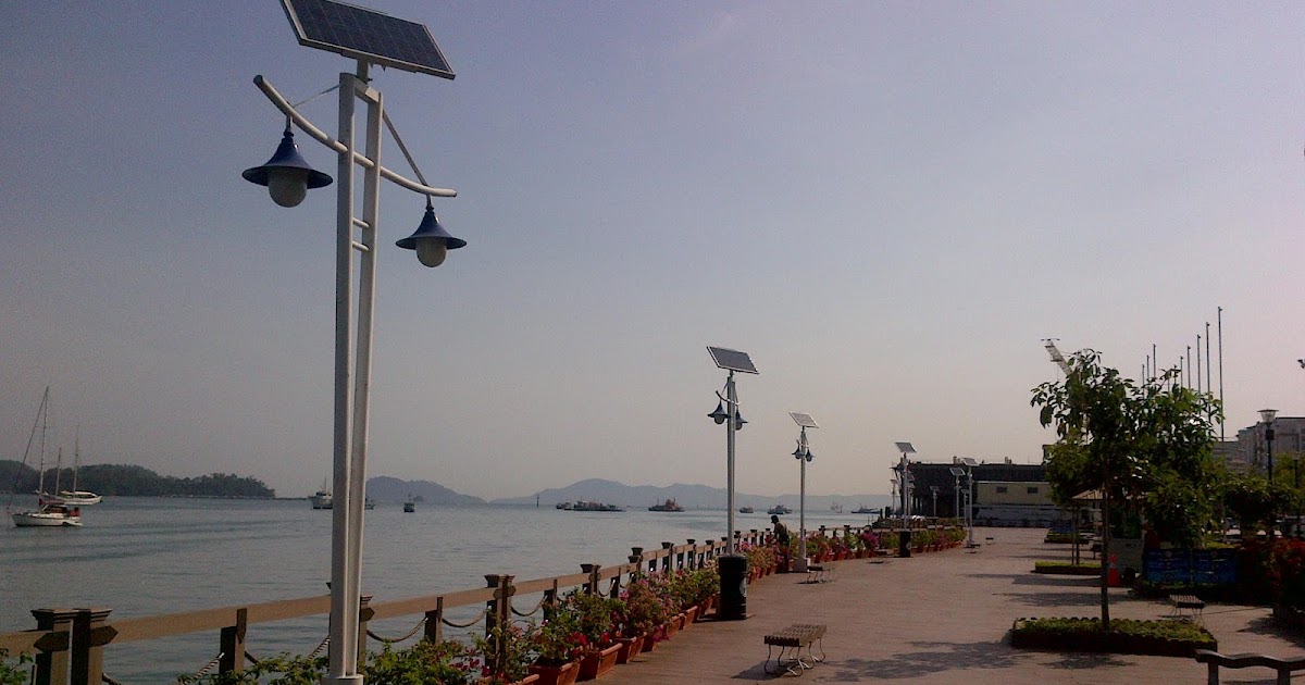 Green Energy in Malaysia Solar powered street lighting in Kota Kinabalu