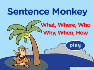 Sentence Monkey -  questions words
