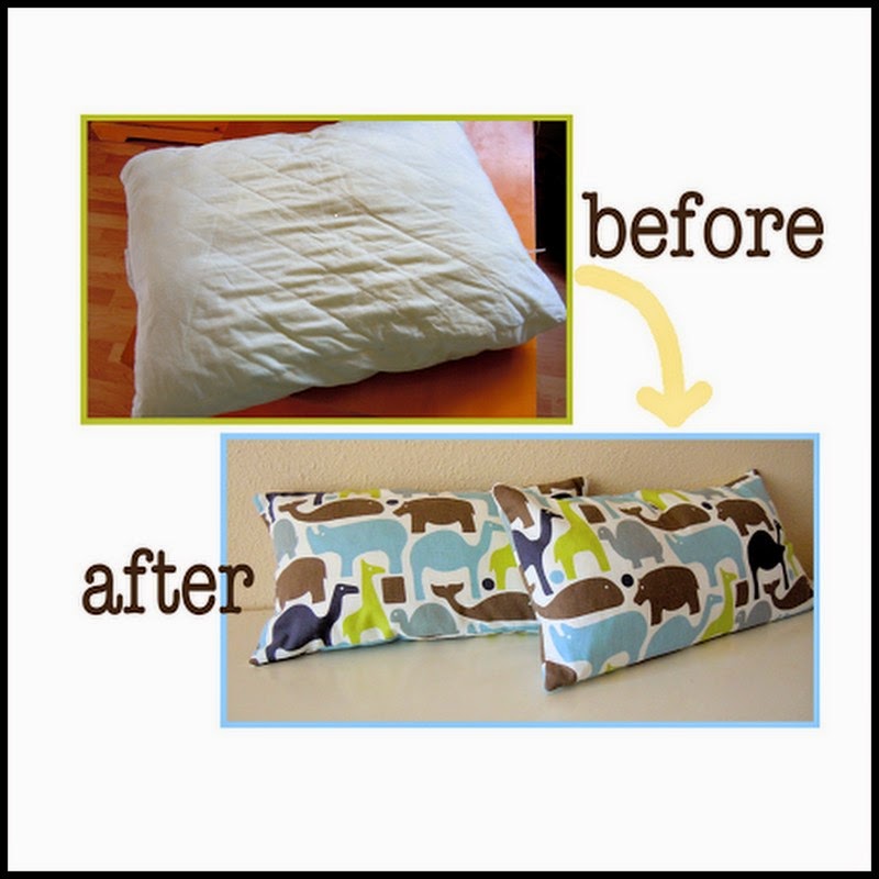 Dollar Store Crafter Throw Pillows From A Bed Pillow