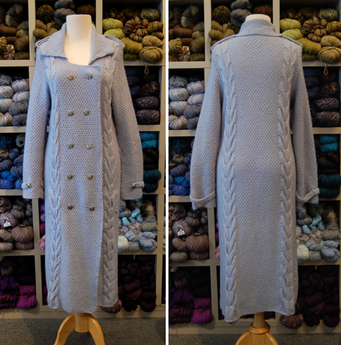 Jennifer Knits Los Angeles: Plymouth Cashmere Cable and Seed Stitch Coat
