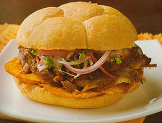 Sánguche de chicharrón y camote recetas