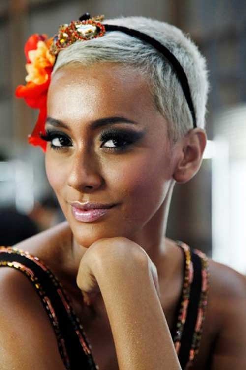 68 Cute Short hair styles for african ladies for Rounded Face