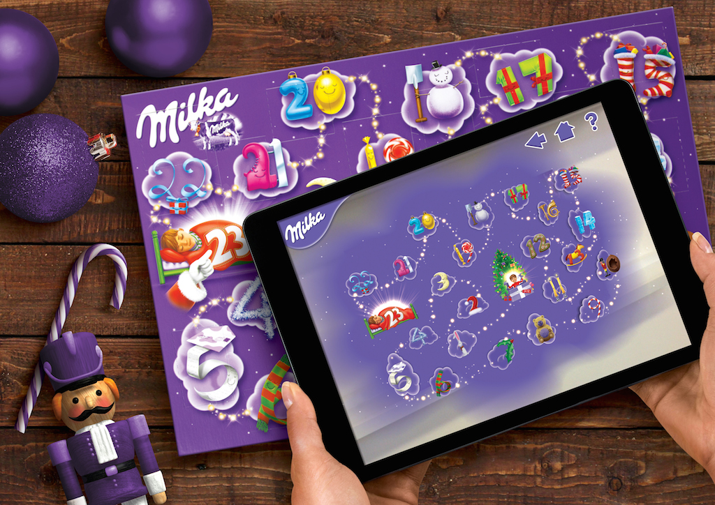 Milka Christmas Augmented Reality Advent Calendar Packaging Of The World