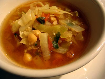 Chickpea as well as Cabbage Soup