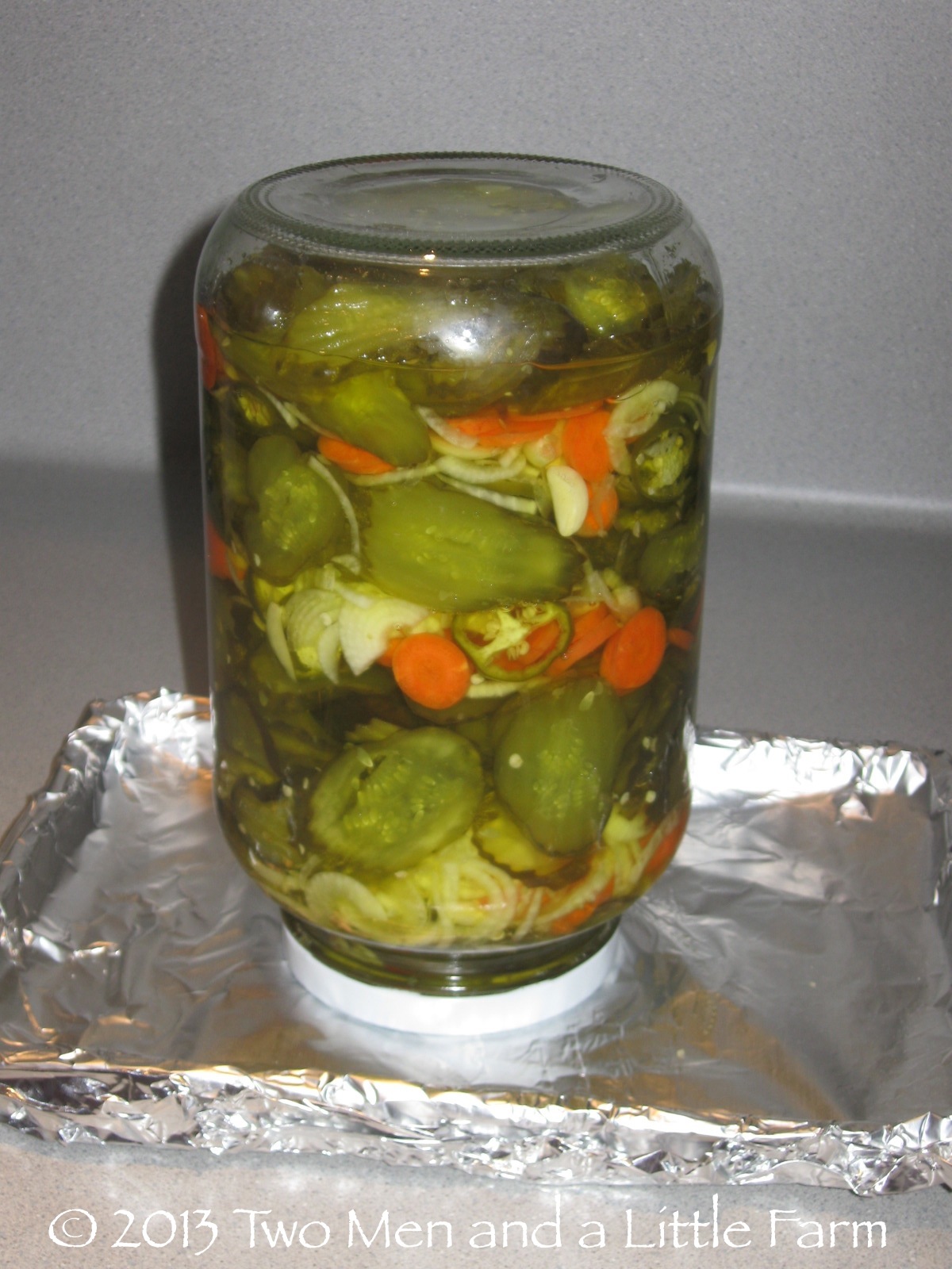 Two Men and a Little Farm SOUTHERN SWEET HOT EASY PICKLES RECIPE