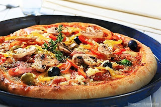 #receita de #pizza de #frigideira