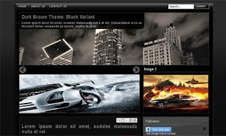 Sky Scrapers Black Blogger Template