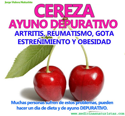 MEDICINA NATURAL: CEREZA, DIA DE AYUNO DEPURATIVO MEDICINA NATURAL: CEREZA, DIA DE AYUNO DEPURATIVO