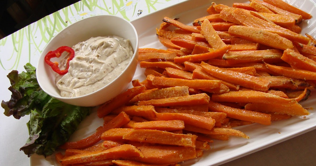 Mennonite Girls Can Cook Sweet Potato Oven Fries with Maple Bacon dip