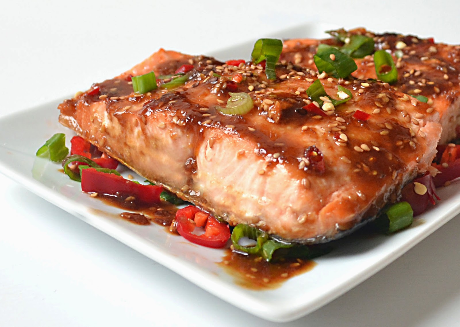 Sew French Chili Garlic Glazed Salmon