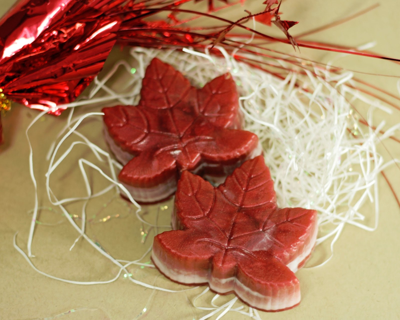 everyBODY Beauty Blog by Voyageur Soap & Candle Co. Canada Day Maple Leaf Melt & Pour Soap
