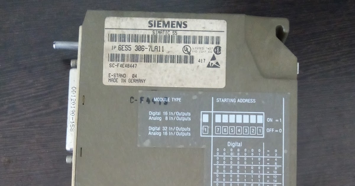 Siemens Simatic S5 6ES5 465-7LA12 6ES5465-7LA12 E used 1 Analog Input 
