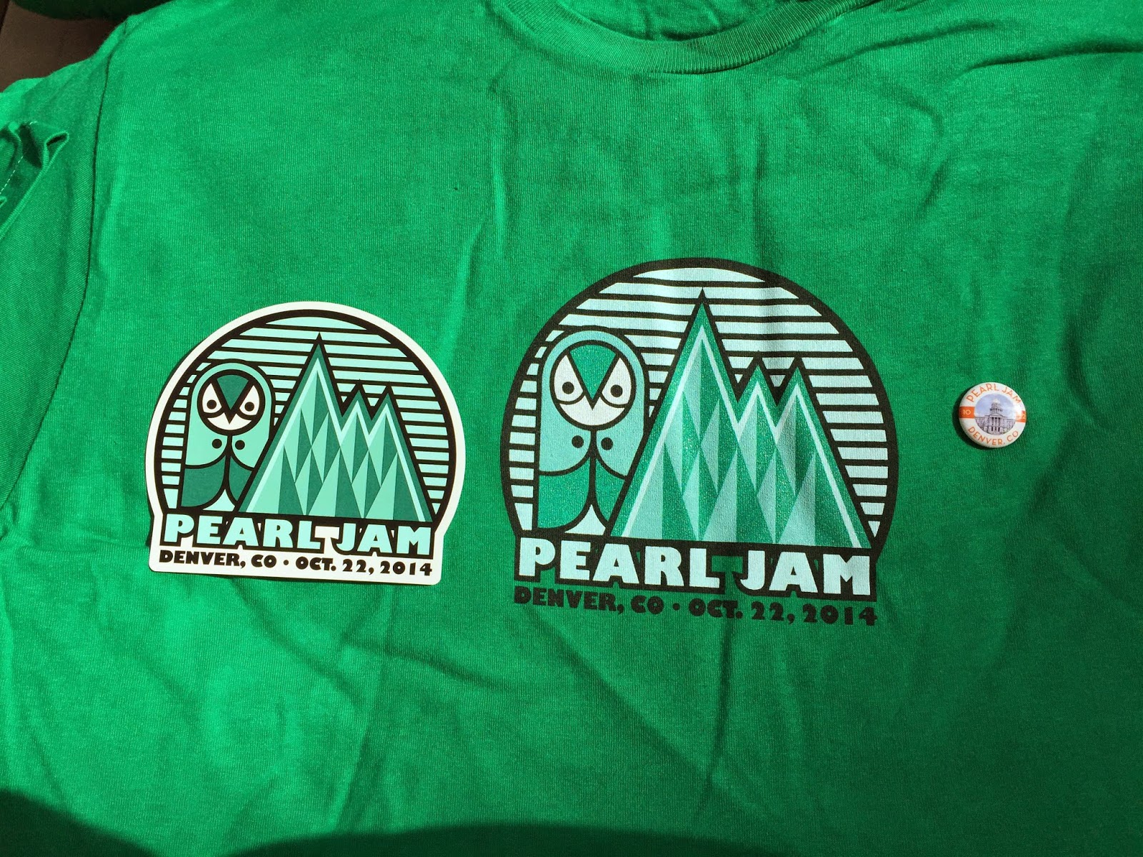 INSIDE THE ROCK POSTER FRAME BLOG Pearl Jam Denver Poster by Nychos