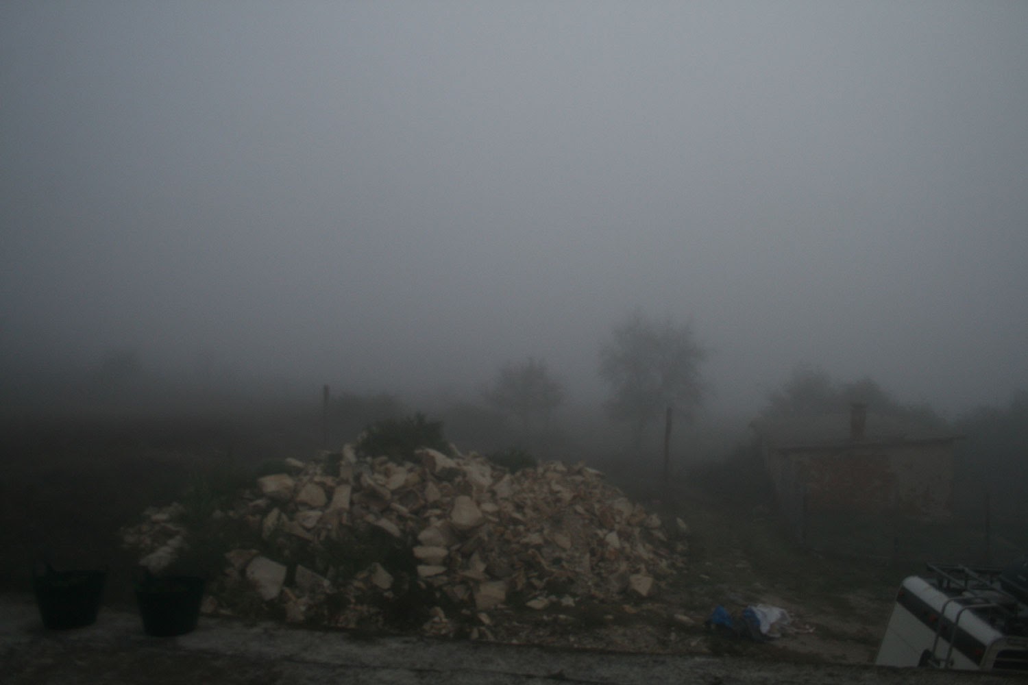 It was cold and miserable this morning. It was cold and miserable this morning.