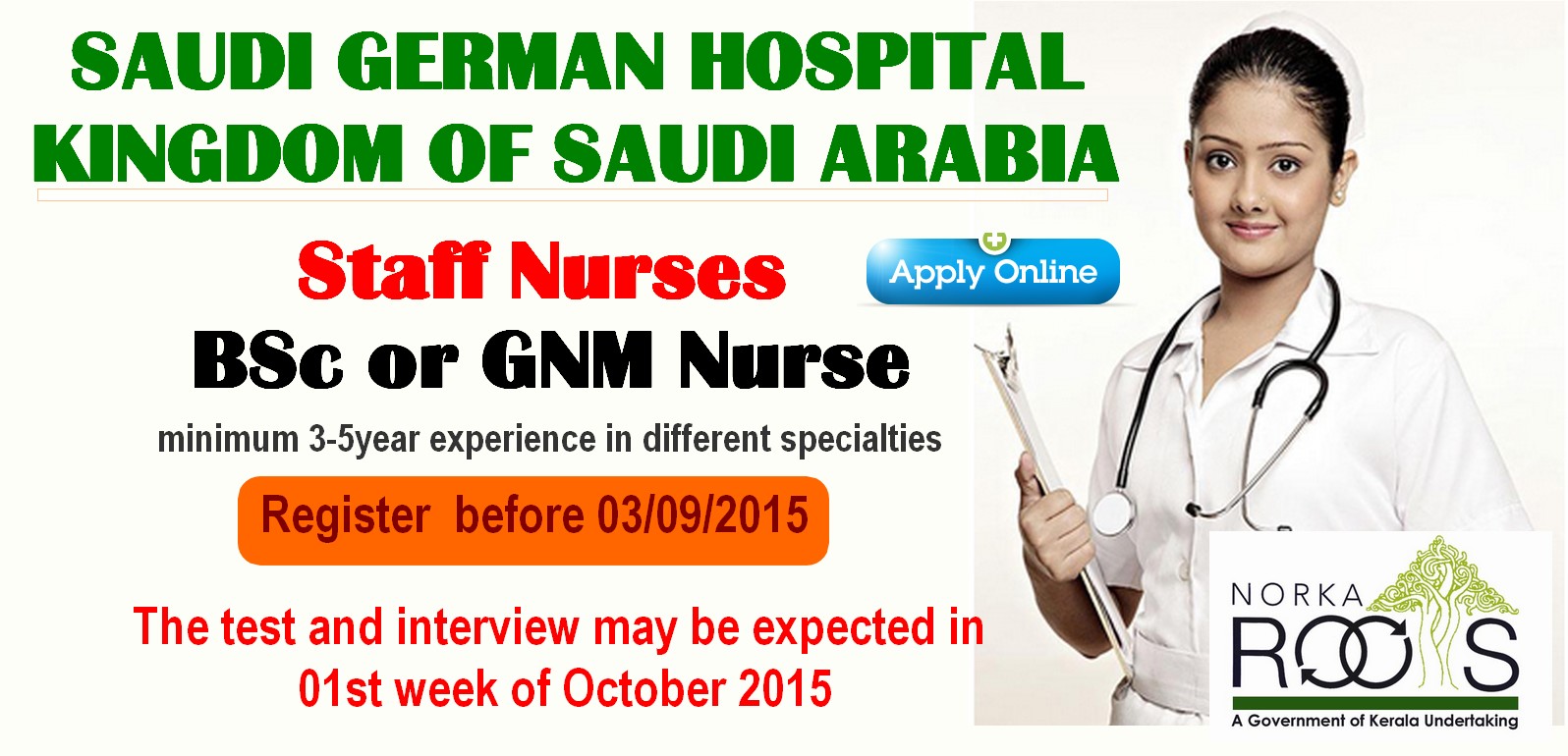 NORKAROOTS CONDUCTS RECRUITMENT OF NURSES FOR SAUDI