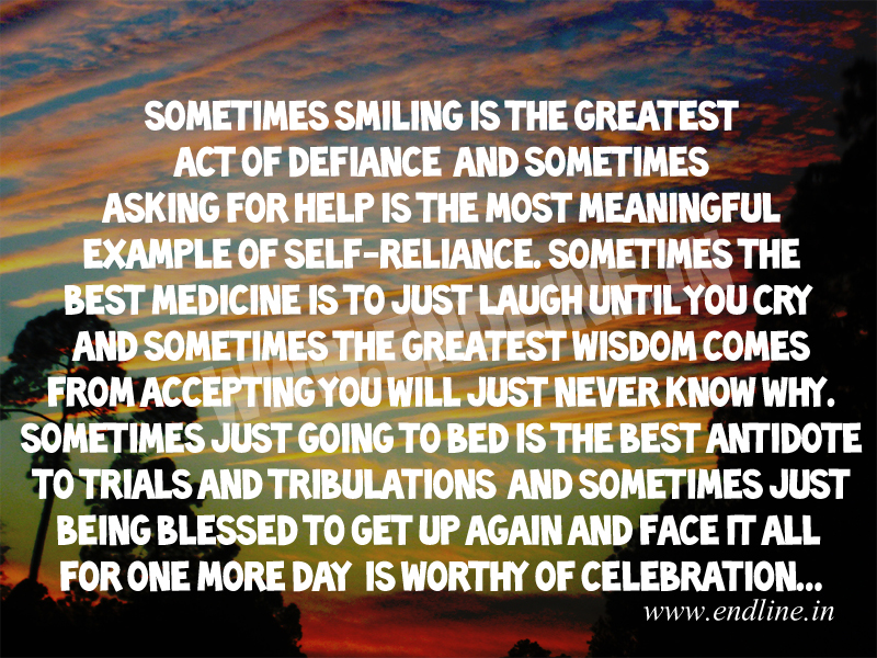 Sometimes smiling is the greatest act of defiance... Amazing Pictures