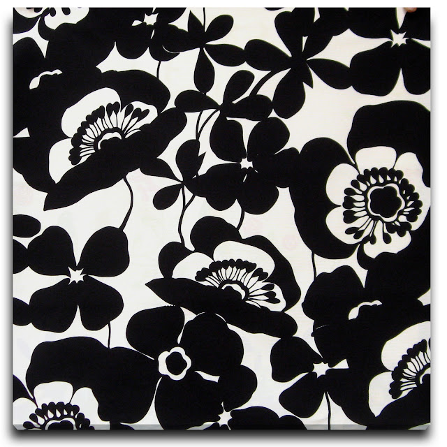 Throw Pillows and Fabric Black and White Fabric Wall Hanging