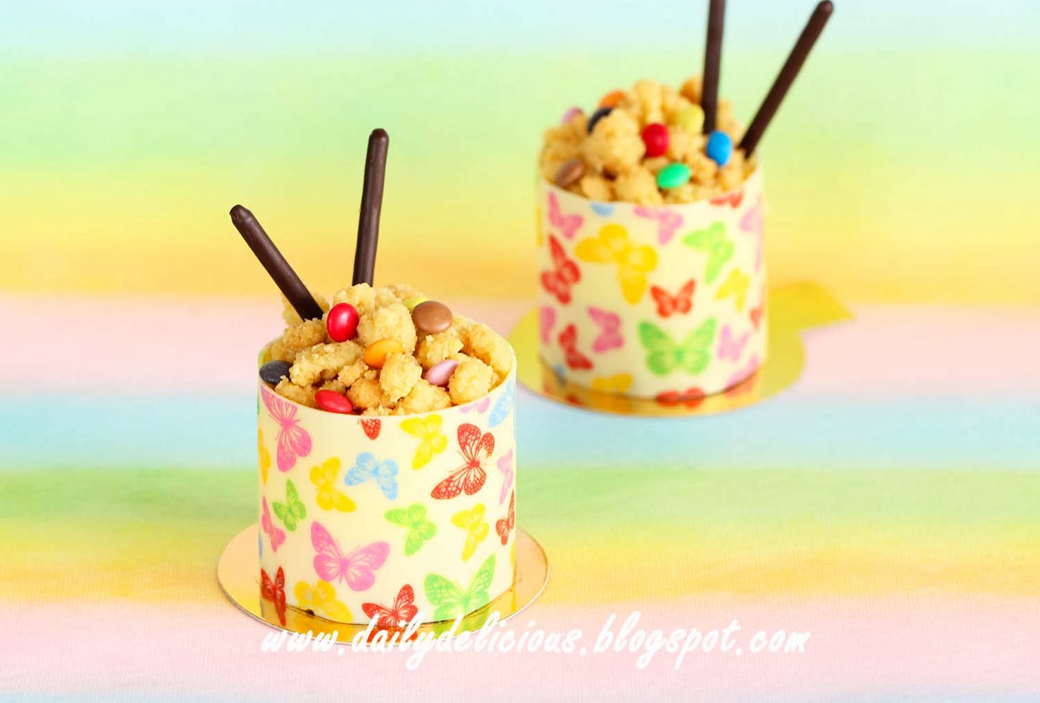 Rainbow Pocky Cake Rainbow Pocky Cake