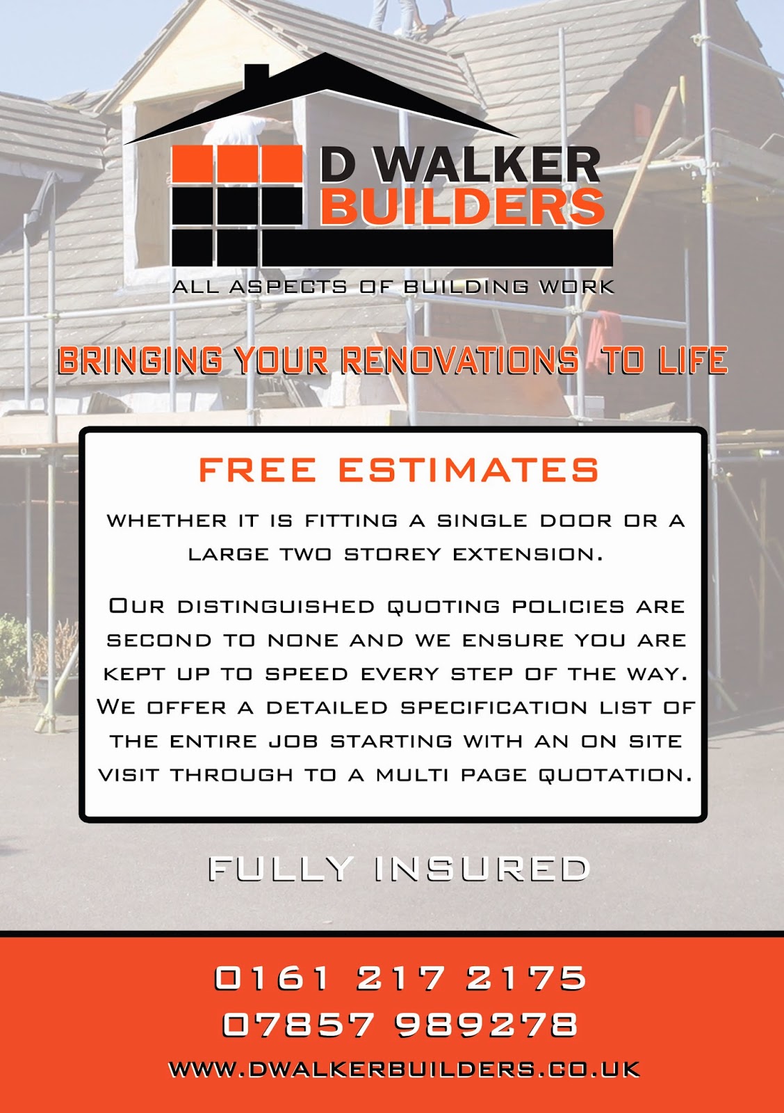 1 stop design and print d walker builders flyer design builders flyer