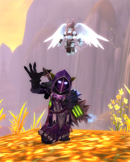 Goblin Death Knight in Judgement Recolor Transmog Set with Unborn Val'kyr Battle Pet