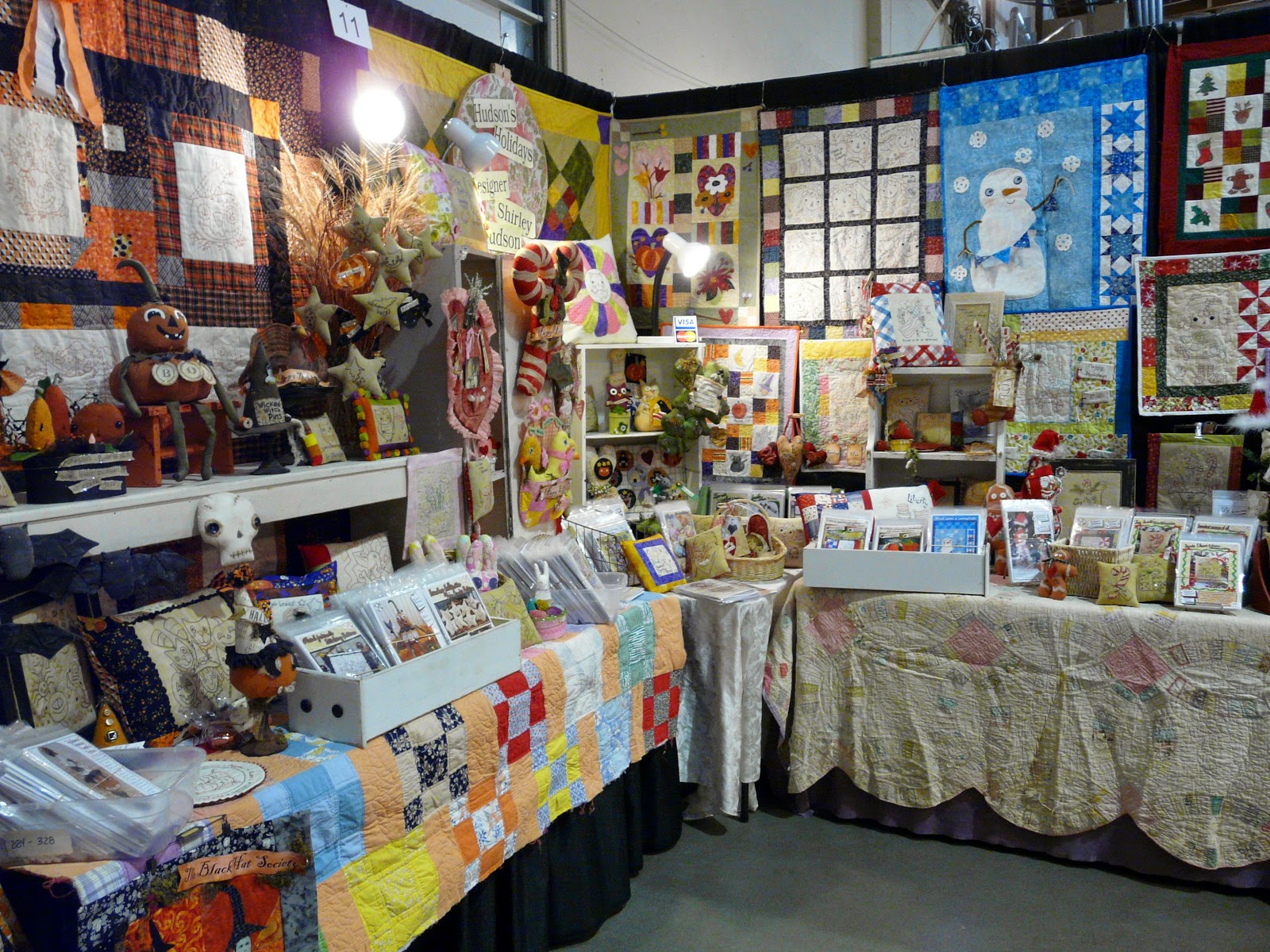 Hudson's Holidays Designer Shirley Hudson My booth at the Washington