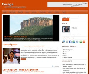 Corage Blogger Template