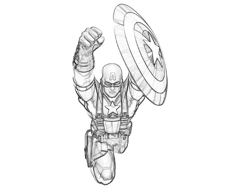 Captain America Printable Coloring Pages Captain America Printable Coloring Pages