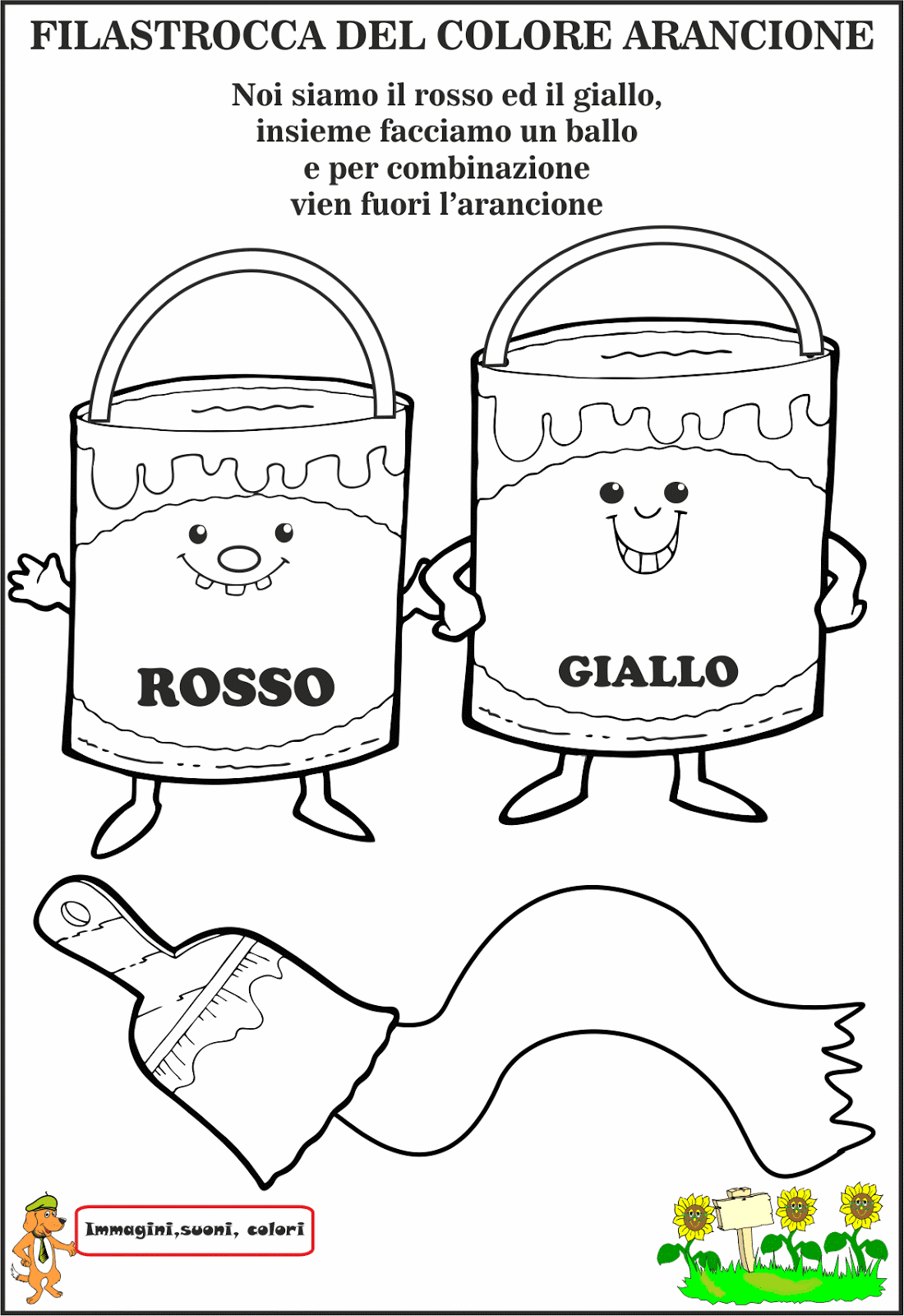 Cartelloni Sui Colori Scuola Dell Infanzia