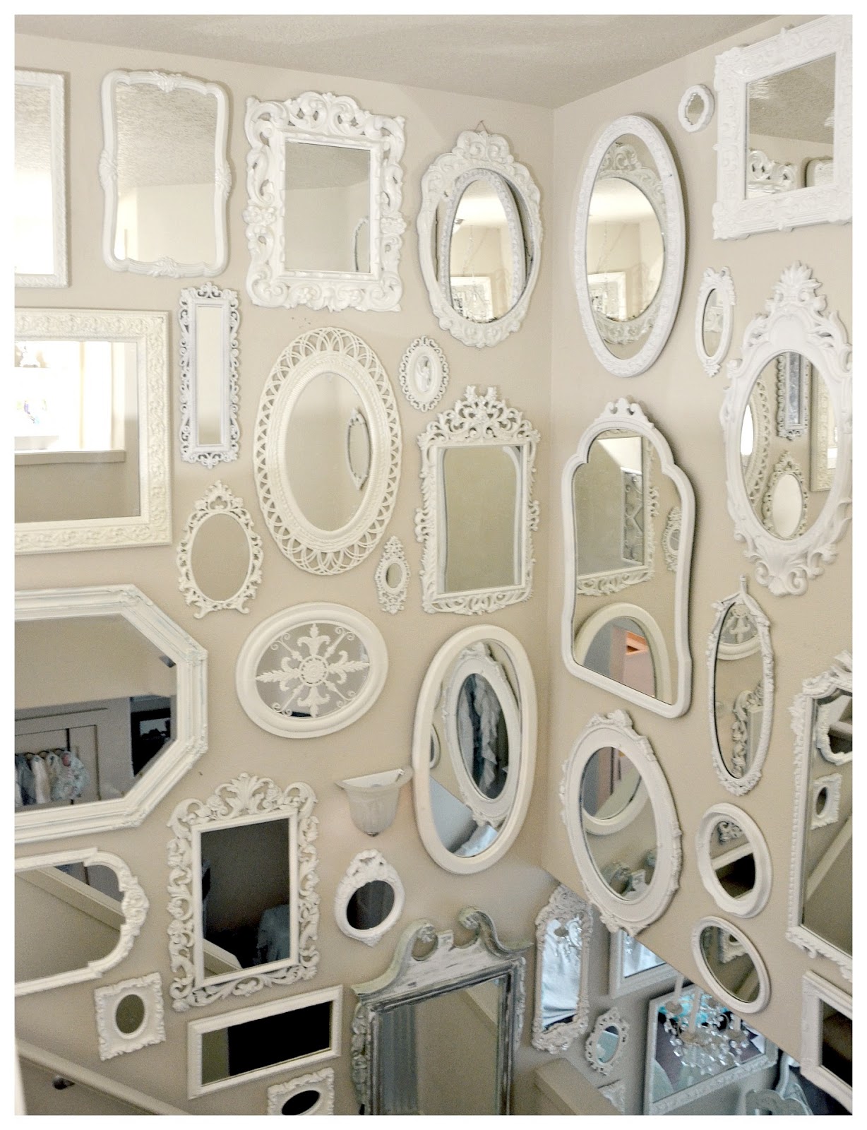 Wall Of Mirrors not so shabby - shabby chic: more mirrors mirrors mirrors! Wall Of Mirrors not so shabby - shabby chic: more mirrors mirrors mirrors!
