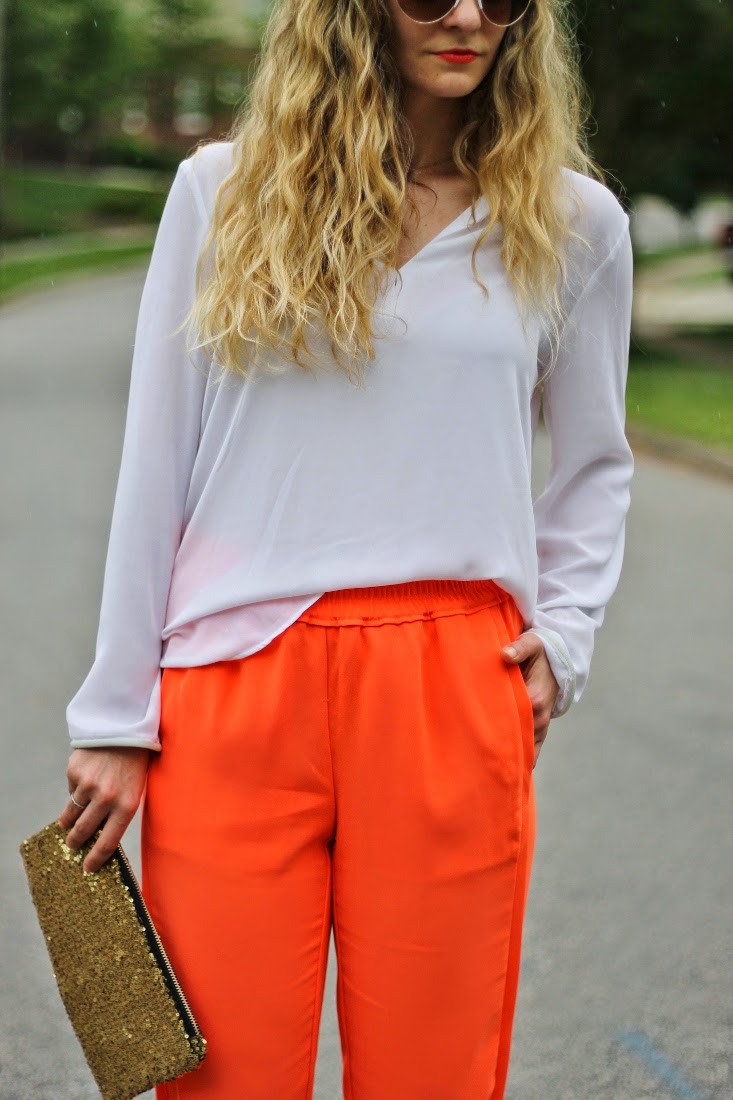 orange pant matching shirt
