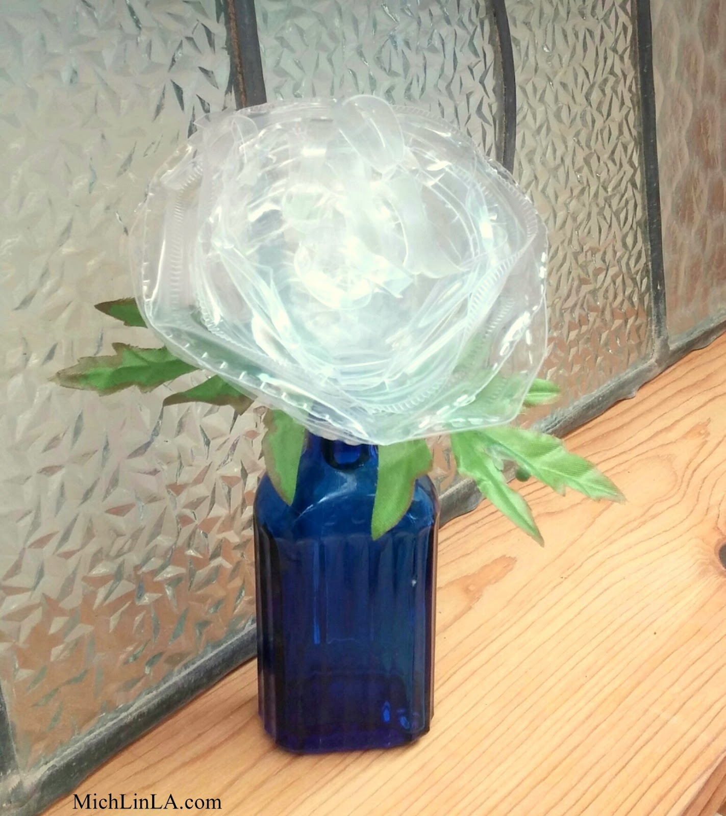 Mich L. in L.A. Upcycled Plastic Cup Lid Flower