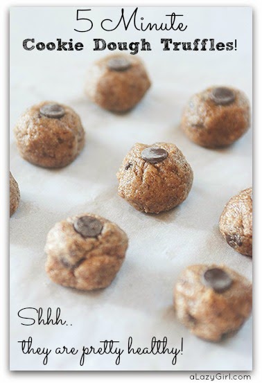 5 Minute Cookie Dough Truffles |a Lazy Girl
