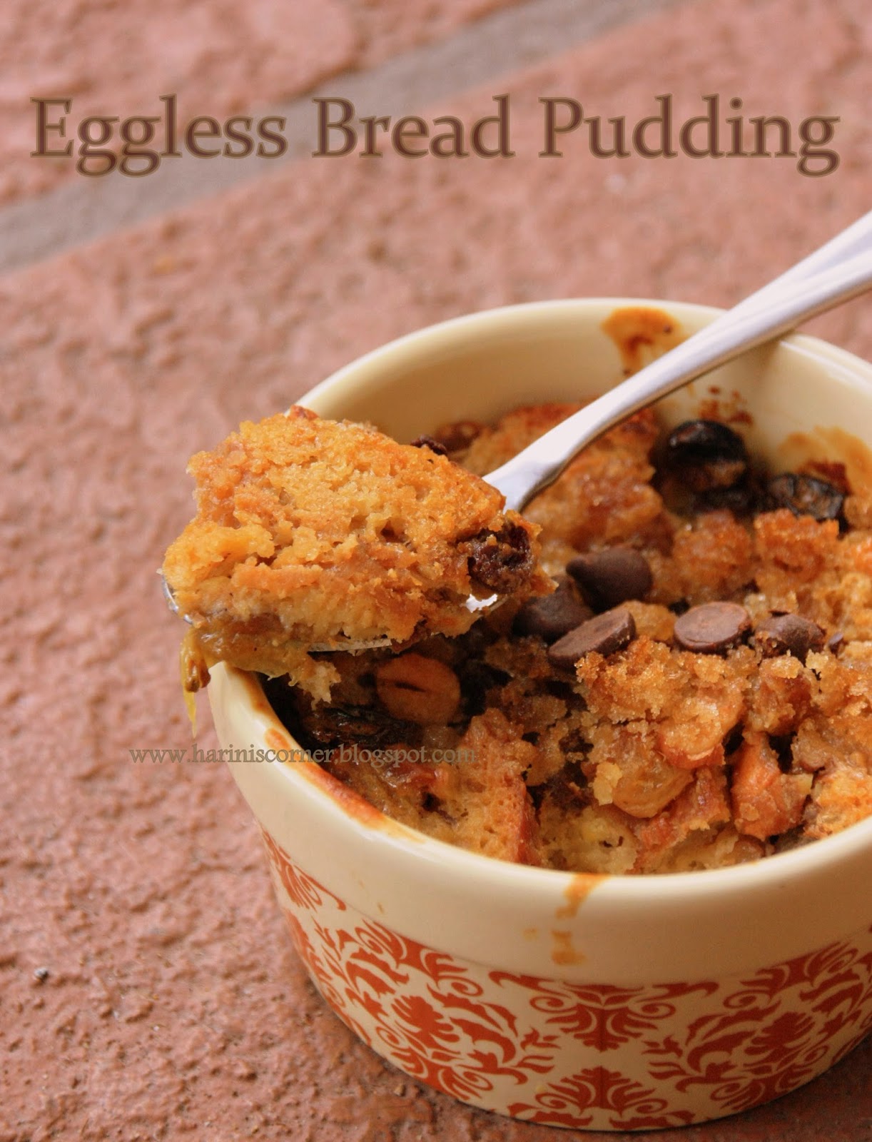 Sugar & Spice Eggless Bread Pudding