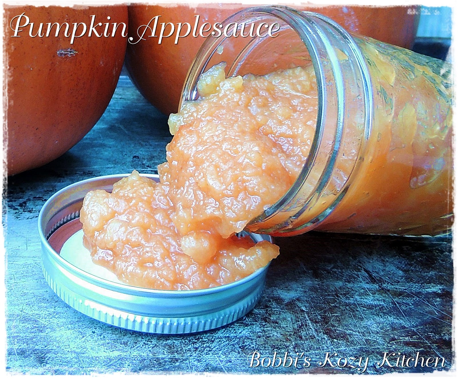 Pumpkin Applesauce for "Sauce it Up" SundaySupper Bobbi's Kozy Kitchen