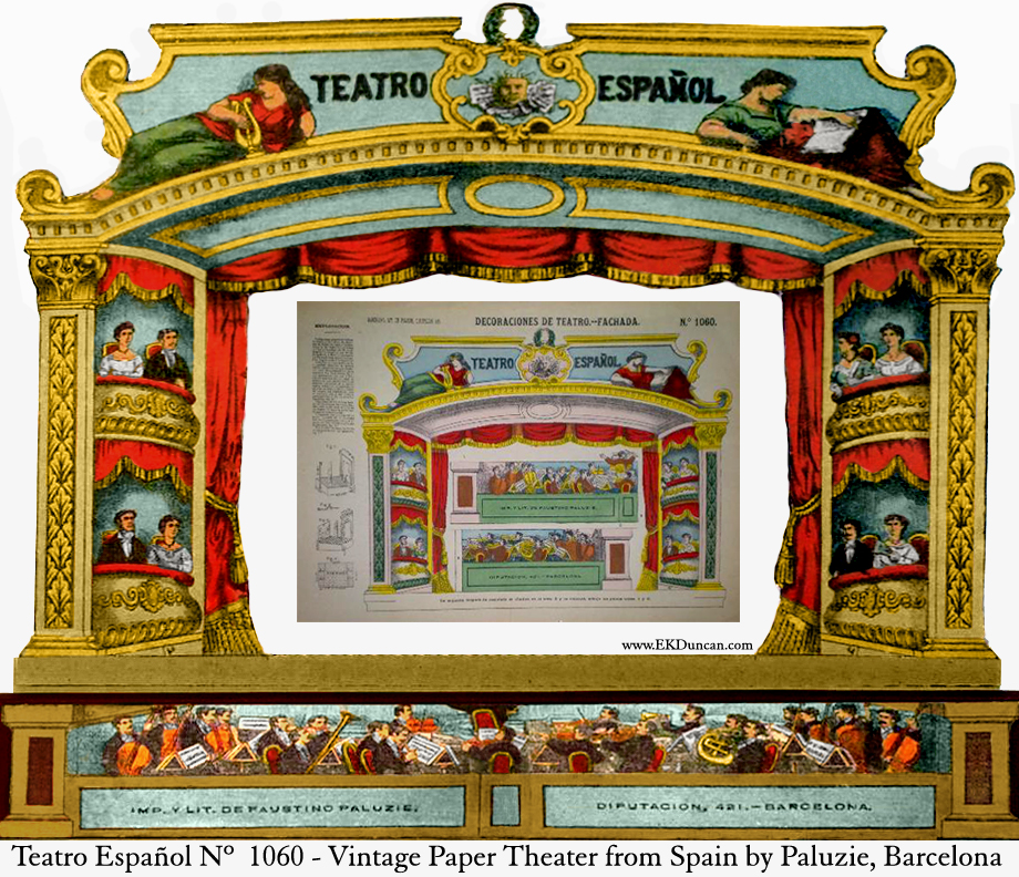 EKDuncan - My Fanciful Muse: Spanish Paper Theater Images Part 2 - Paluzie,  Barcelona