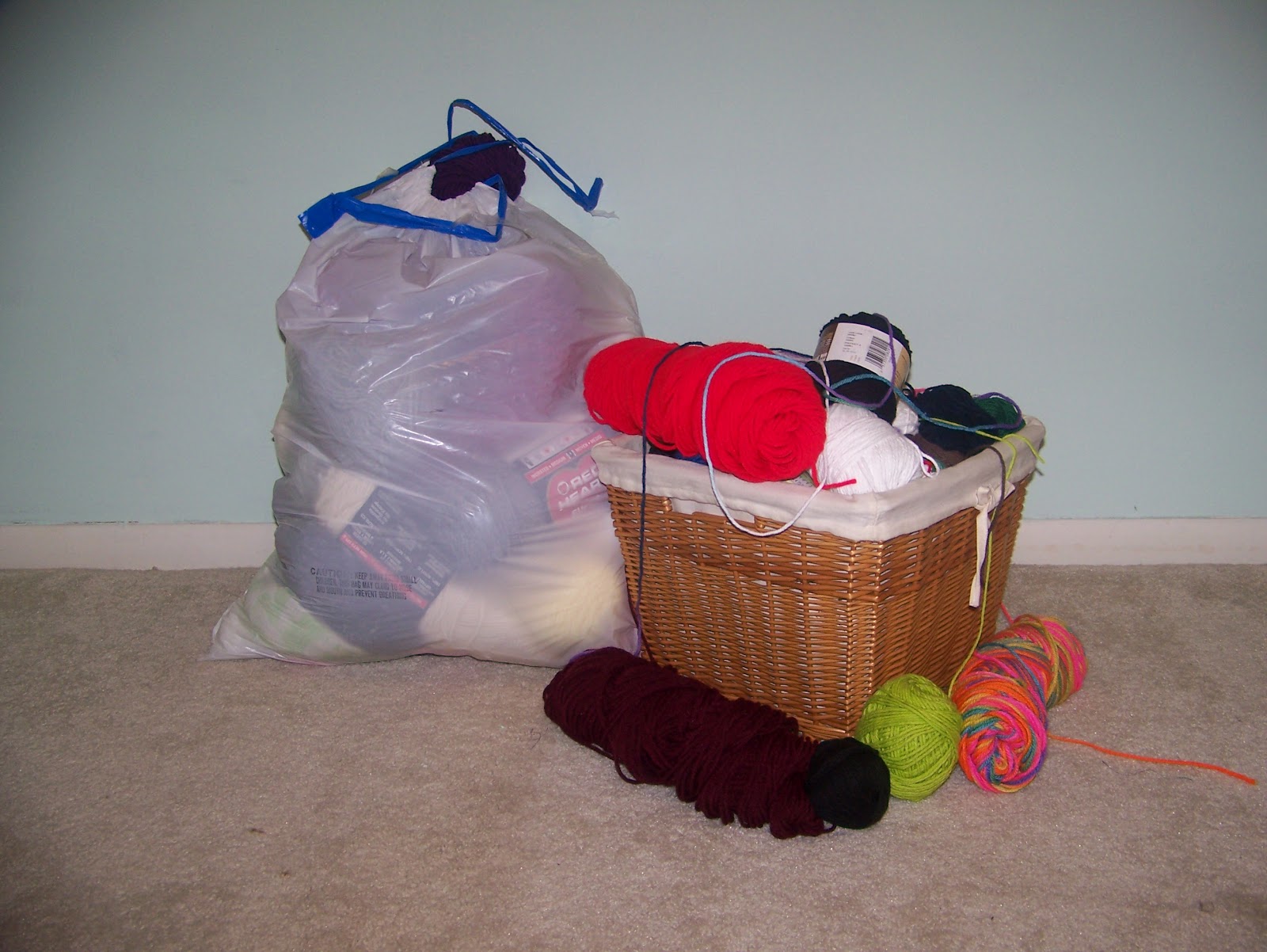 Making Cooley Stuff Bean Bag Chair Yarn Storage