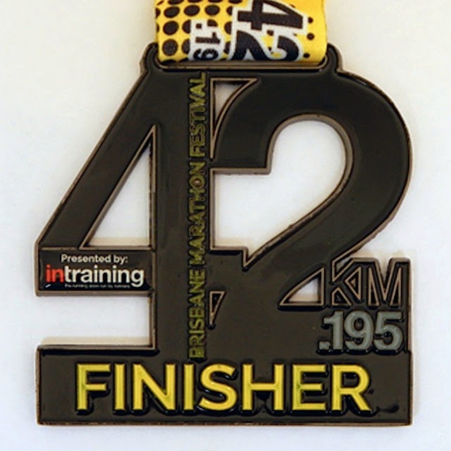 Marathon Medals 2014 intraining Brisbane Marathon