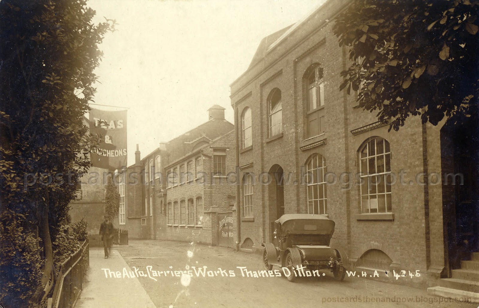 Postcards Then and Now Thames Ditton, Surrey, Auto Carriers (AC) Works