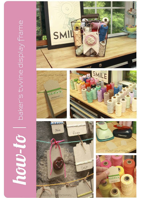 Baker's Twine Display Frame | iloveitallwithmonikawright.com Baker's Twine Display Frame | iloveitallwithmonikawright.com