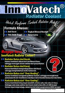 Iklan Air Radiator Coollant dari Innovatech Surabaya