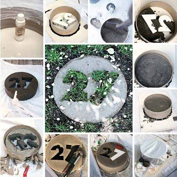 28 Cutest Outdoor Concrete Projects | Do it yourself ideas and projects